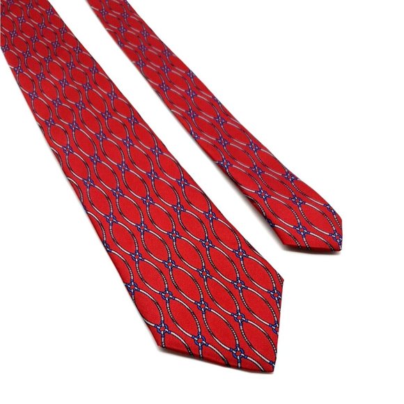 International Passport Mens 100% Silk Vintage Skinny Tie Italian Work Gift - Picture 1 of 7